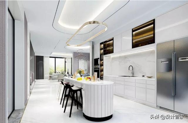 郑州600平现代轻奢风格别墅装修，高贵奢华，超美的新家设计